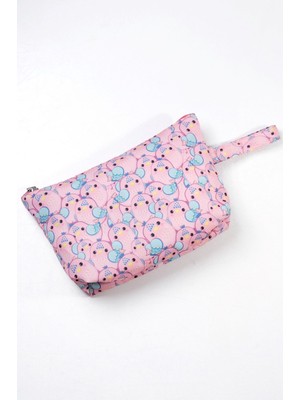 İnura Global Makyaj Çantası ve Çok Amaçlı El Çantası Pembe