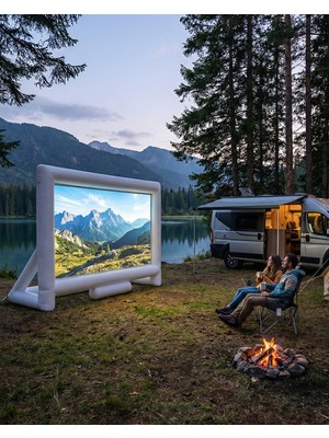 Plus Şişme Yansıtma Ekranı 168 Inç