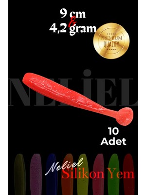 Özbience 9cm Silikon Balık Yemi, Sahte Balık Yemi, Yapay Balık Yemi