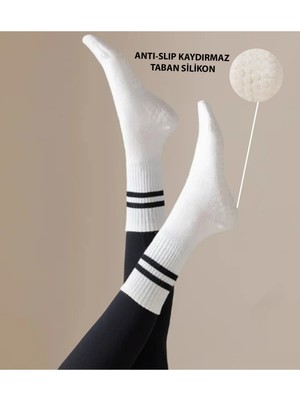 Gazelmanya Pilates ve Yoga Çorabı Kaydırmaz Tabanlı Pilates Çorabı Yoga Çorabı Plates Çorabı Dans Çorabı