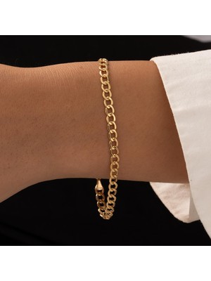 Hakan Mücevherat Spor Model 14 Ayar Altın Bileklik