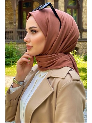 İmaj Butik Kiremit Cazz Scarf Penye Şal