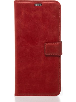 Lenax Leather Realme 12 Pro Hakiki Deri Cüzdanlı Kapaklı Kaliteli Lüks Cüzdan Kılıf