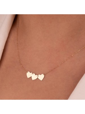 Hakan Mücevherat Kalpli 14 Ayar Altın Minimal Kolye