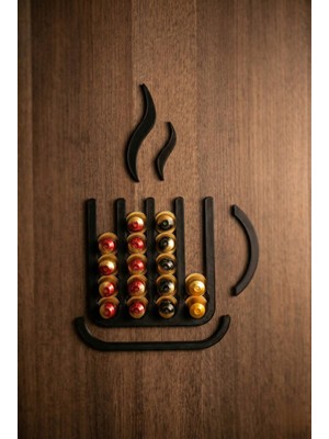 Craftopya Nespresso ve Starbucks Kapsül Kahve Tutucu Stand Düzenleyici Organizer Kahve Bardağı Model