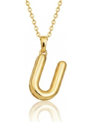Hakan Mücevherat U Harfi Balon Model 14 Ayar Altın Kolye