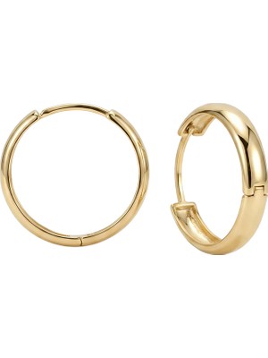 Hakan Mücevherat Halka 14 Ayar Küpe  Altın