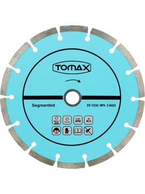 Marsilyan Tomax Segmentli Elmas Beton Kesici Disk - 180X2,2X22