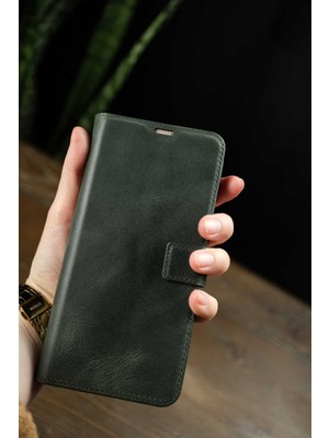 Lenax Leather Infinix Smart 9 Hakiki Deri Cüzdanlı Kapaklı Cüzdan Kaliteli Lüks Kılıf