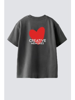 Monila Kız Çocuk Pamuklu Bisiklet Yaka Sırtı Baskılı T-Shirt