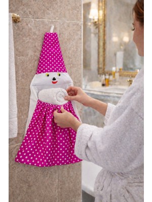 ALAS Banyo Düzenleyici Askılı Organizer Pembe Dekor Poşetlik