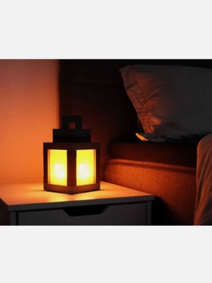 Rüya Gibi Gece Lambası, Minecraft Tarzı, Yumuşak Işık, Dekoratif ve Sıcak Atmosfer