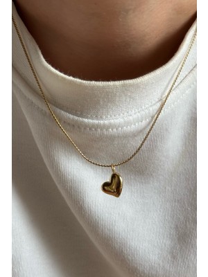 Normadia 316L Çelik Minik Kalp Şık Kolye, Zarif ve Dayanıklı Takı