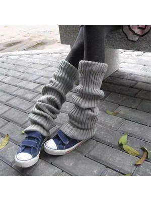 Harmony Factory Düz Gri Kışlık Kalın Bol Tozluk