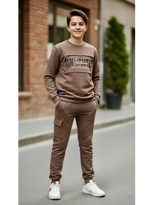 Sinem Çeyiz Clup Polo 4035 Unlimited Editions Paçası Bantlı Eşofman Takım