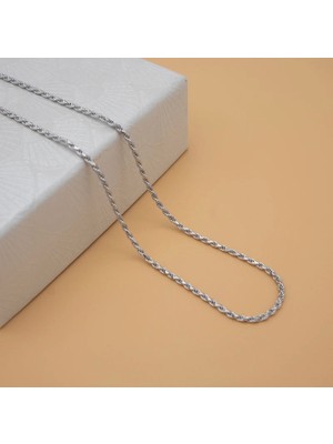 Normadia Paslanmaz Çelik Burgu Erkek Kolye Zinciri 2mm Şık ve Dayanıklı