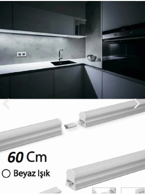 Mutfak Tezgah Aydınlatması 60CM LED Set, Anahtarlı, Beyaz