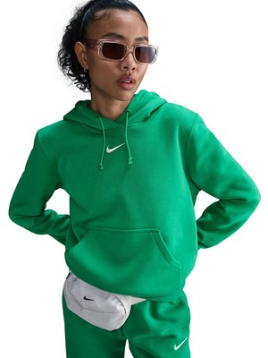 Nike Phoenix Fleece Po Hoodie Kadın Polarlı Normal Kesim  Sweatshirt - HF6839-233
