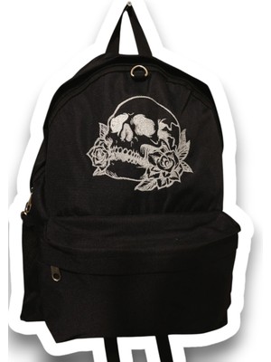 Harmony Factory Kuru Kafa Gül Nakışlı Sırt Çantası