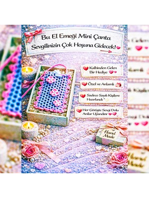 Sevsenka Joy Anneler Günü Için Renkli Enerjik El Yapımı Kadın Çantası Anneler Gününe Özel Unutulmaz Hediye