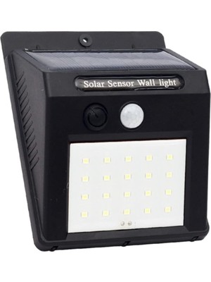 Delixa Chermik SM-8006 Solar Sensörlü Duvar Tipi 20 Ledli LED Aplik