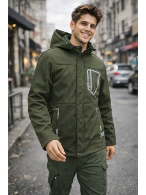 SINWEAR Sınwear Su ve Rüzgar Geçirmez Içi Kürklü Softshell Erkek Mont