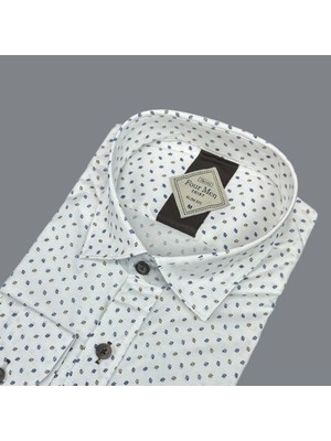 Eren Style Slim Fit Pamuklu Uzun Kollu Cepsiz Gömlek (Slim Fit Kalıp)