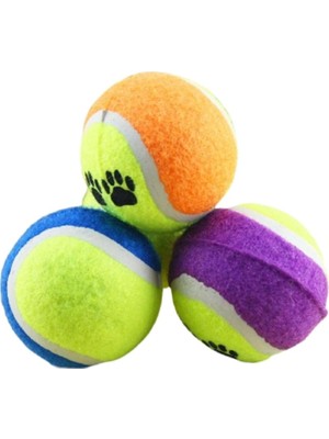 Delixa Tenis Topu Köpek Eğitim Oyuncağı - Dayanıklı ve Eğlenceli Köpek Oyun Topu (Tenis, Adet, 4)