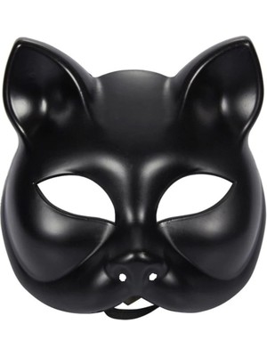 Luord-Store Siyah Renk Lüks Kedi Maskesi