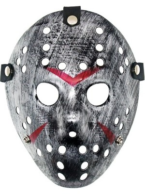 Luord-Store Jason Maskesi Hannibal Maskesi Metal Gümüş Renk 20X25 cm