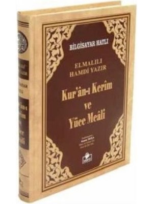 Merve Yayınları Kuranı Kerim ve Yüce Meali Orta Boy Bilgisayar Hatlı