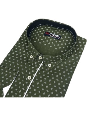 Eren Style Slim Fit Pamuklu Uzun Kollu Cepsiz Gömlek (Slim Fit Kalıp)