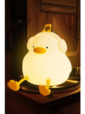 Sevimli Çocuk Bebek Odası LED Gece Lambası, Dokunmatik Silikon Figür