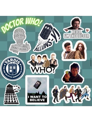 Braventa Collection Ms Major Selection Doctor Who Sticker Seti | Laptop Notebook Telefon Etiket