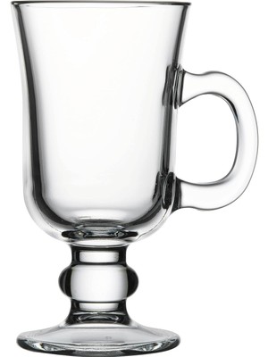 Delixa Paşabahçe Irish Coffee Kulplu Bardak, Sade, 230 Ml, 2 Parça