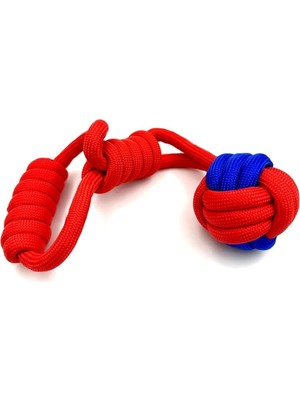Delixa Ekstra Düğümlü Dayanıklı Diş Ipli Köpek Stres Topu Oyuncağı