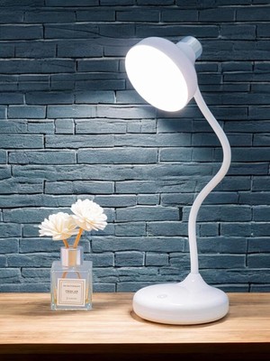 Delixa Coverzone 36CM Modern Masa Lambası Felexible Boyun Tasarımı Oturma Odası Başucu Lambası Restoran Bar