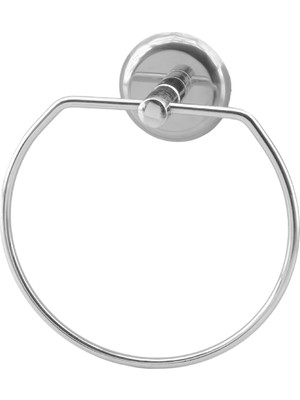 Delixa BADEM10 Vidalı Bez Havluluk Aparatı Lavabo Banyo Mutfak Bez Havlu Askısı Krom Paslanmaz Metal