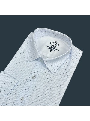 Eren Style Slim Fit Pamuklu Uzun Kollu Cepsiz Gömlek (Slim Fit Kalıp)