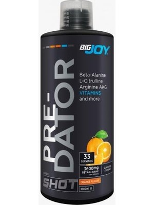 Delixa Bigjoy Sports Predator Shot, Portakal, 1000ML