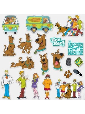 Delixa Ms Major Selection Scooby Doo Özel Tasarım 20'li Sticker Seti