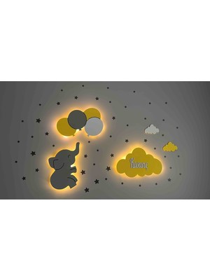 Renkli Çocuk ve Bebek Odası Dekoratif Gece Lambası, Şık ve Güvenli Aydınlatma