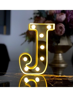3D LED Işıklı Büyük Boy Harf Dekoratif Aydınlatma
