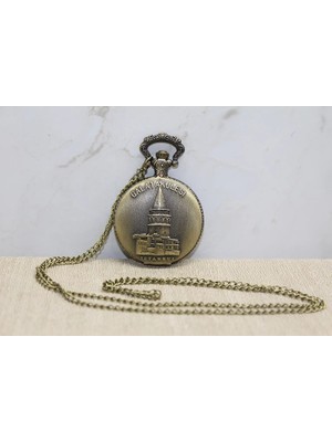 Alem Galata Kulesi Tasarımı Köstekli Saat ALK4383