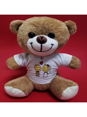 Luord-Store Gelin Damat Tasarım Tişörtlü Sevimli Ayıcık