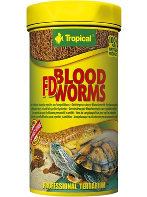 Delixa Tropical Fd Blood Worms Kan Kurdu 250ML 17GR