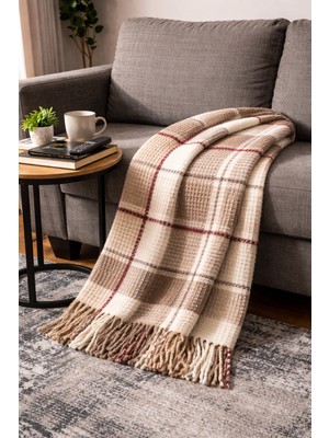 Merinos Cozy Life Pamuklu Skoç Battaniye – Cunda Serisi
