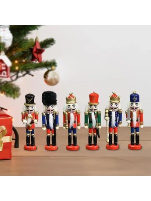 Luord-Store Kurşun Asker Ahşap Dekoratif Set 6'lı, 13 cm