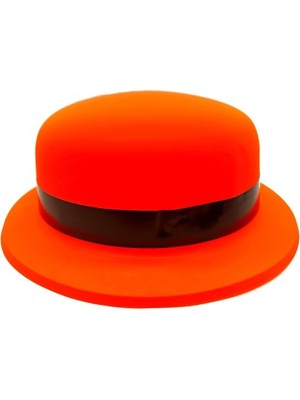 Luord-Store Neon Partisi Turuncu Renk Melon Plastik Parti Şapkası