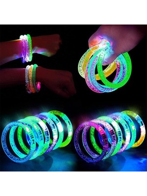 Luord-Store LED Işıklı Pilli Işıklı Rengarenk Bileklik Işıklı Bilezik Karışık Renk